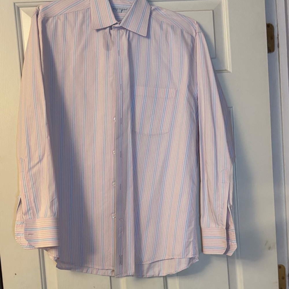 Joseph Abboud Multicolor Striped Dress Shirt